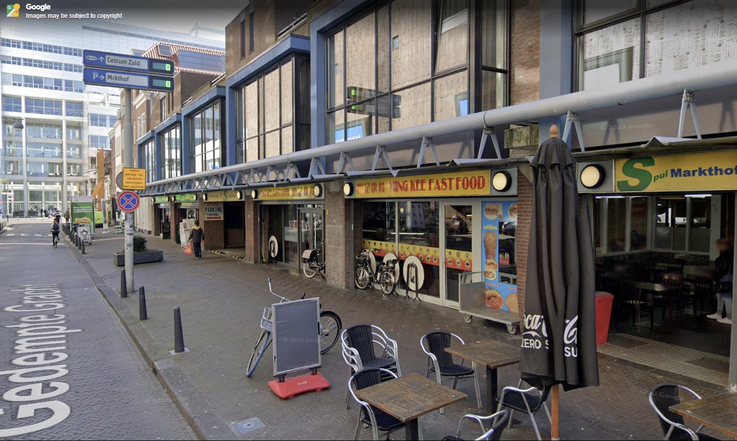 Straatbeeld Gedempte Gracht Chinatown Den Haag